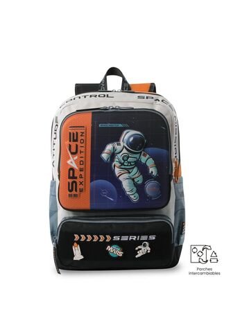 Morral Para Niño Gemini Mediano Gris Totto