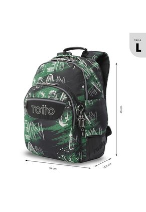 Morral Juvenil Porta PC 14" Rayol Verde