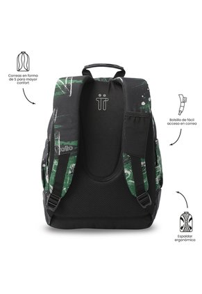 Morral Juvenil Porta PC 14" Rayol Verde