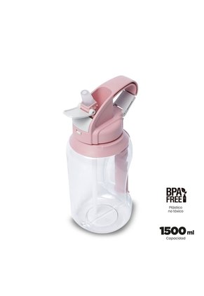 Botilito Zen 1500 Ml Grande Color Rosado
