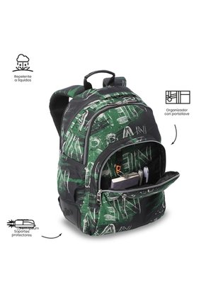 Morral Juvenil Porta PC 14" Rayol Verde