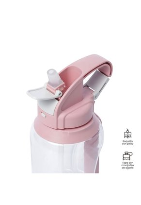 Botilito Zen 1500 Ml Grande Color Rosado