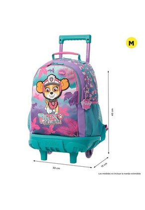 Morral Con Ruedas Niña Paw Patrol Mediano Morado