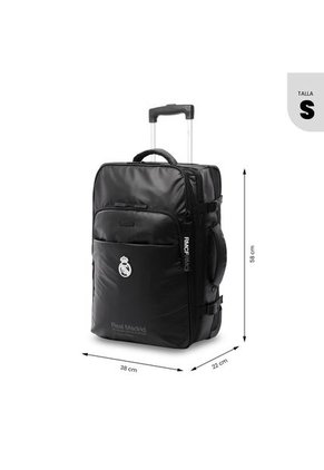 Maleta De Cabina Real Madrid 10 Kilos Negra