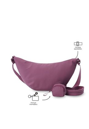 Bolso Para Mujer Suzuka Tipo Crossbody Pequeño Rosado Rose