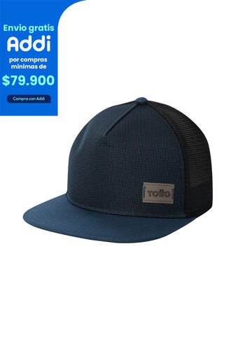 Gorra Plana Canvas Color Azul Totto