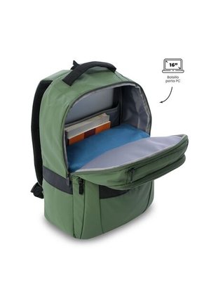 Morral Ejecutivo Porta PC 16" Wivetto 2.0 Verde Hombre