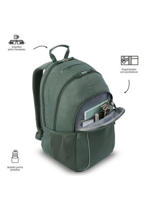 Morral Universitario Porta PC 15.4" P Tablet Cambri 2.0 Verde Hombre