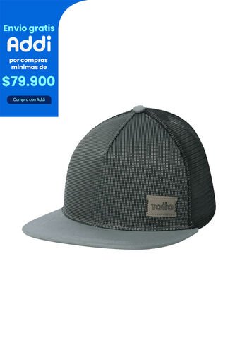 Gorra Plana Canvas Color Gris Totto