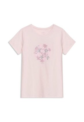 Camiseta Estampada Para Mujer Dusti Manga Corta Rosada