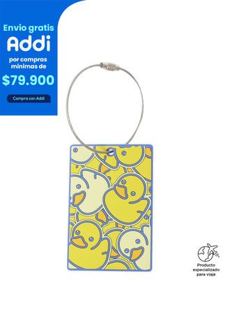 Identificador De Maletas De Viaje Travel Tag Amarillo Totto