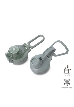 Termo Para Agua Con Tapa Intercambiable Flux 750 Ml Verde