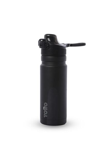 Termo Para Agua Con Tapa Intercambiable Flux 550 Ml Negro