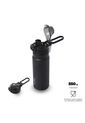Termo Para Agua Con Tapa Intercambiable Flux 550 Ml Negro de Totto