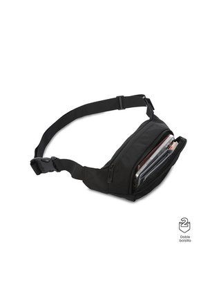 Riñonera Unisex Dragonar Nilo Grande Color Negra