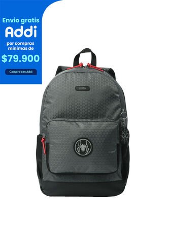 Morral Para Hombre Spider Black Mediano Negro Totto