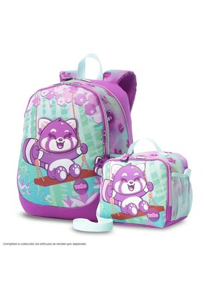 Lonchera Térmica Para Niña Bambú Grande Morada