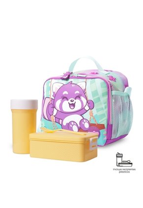 Lonchera Térmica Para Niña Bambú Grande Morada