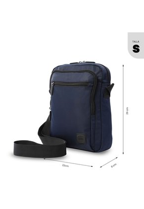 Bolso Para Hombre Bayonne Tipo Crossbody Pequeño Azul