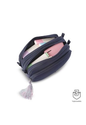 Cosmetiquera Multiuso Corneana Grande Azul/Verde