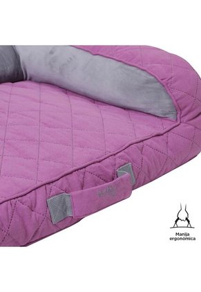 Cama Para Perros Acolchada Alina Morada Con Colchón Extraíble