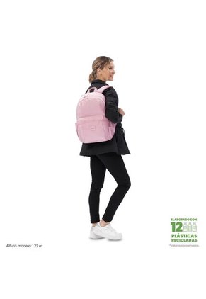 Morral Universitario Trik 2.0 Porta PC 14" Rosado Mujer