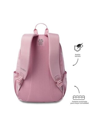 Morral Universitario Trik 2.0 Porta PC 14" Rosado Mujer
