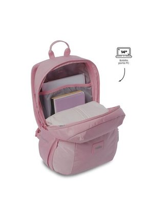 Morral Universitario Trik 2.0 Porta PC 14" Rosado Mujer