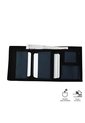 Billetera Contrast Can Con RFID Blocker Negra/Azul de Totto