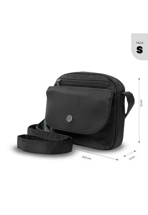 Bolso Para Mujer Corneana Tipo Crossbody Pequeño Negro