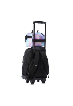 Lonchera Térmica Para Mujer Pizarra Glitter Mediana Azul