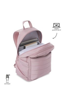 Morral Universitario Plaine 2.0 Porta PC 14" Rosado Mujer