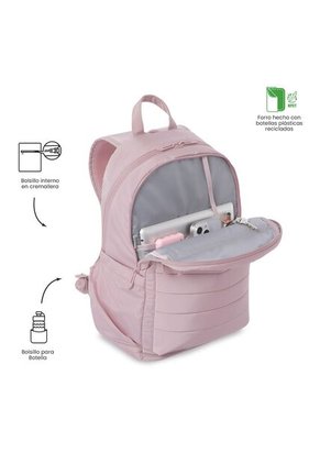 Morral Universitario Plaine 2.0 Porta PC 14" Rosado Mujer