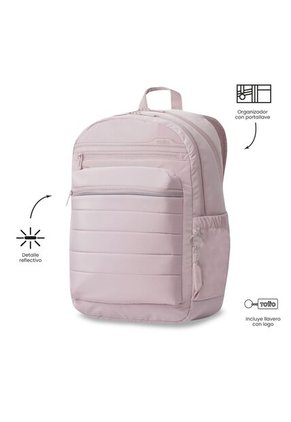 Morral Universitario Plaine 2.0 Porta PC 14" Rosado Mujer