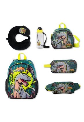 Morral Totto Para Niño Saurus M Verde