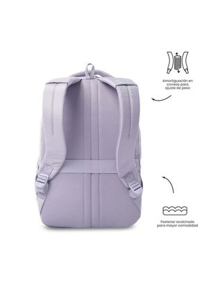 Morral Antimpacto Comfort 2.0 Porta PC 16" Morado Mujer