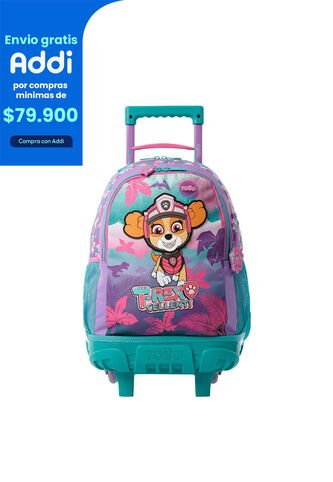 Morral Con Ruedas Niña Paw Patrol Mediano Morado Totto