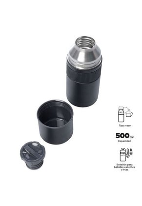 Botilito Térmico Mug 500 Ml Negro