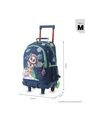 Maleta Para Niño Con Ruedas + Libro Para Colorear Panda Space Azul de Totto
