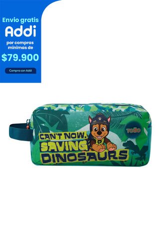 Cartuchera Escolar Para Niño Paw Patrol Verde Totto