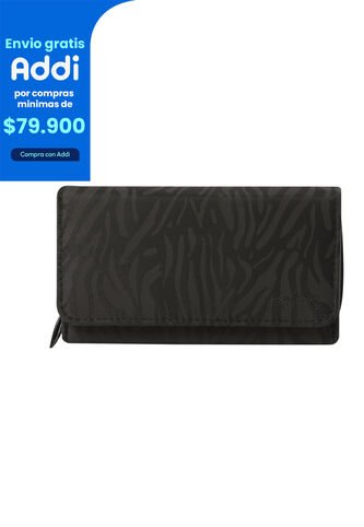 Billetera Texture Var Con RFID Blocker Negra Totto