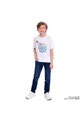 Camiseta Para Niño Proyecty Color Blanca