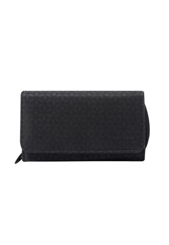 Billetera Texture Var Negra Mediana Totto
