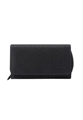 Billetera Texture Var Negra Mediana