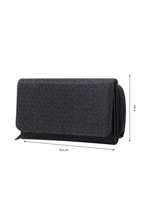 Billetera Texture Var Negra Mediana