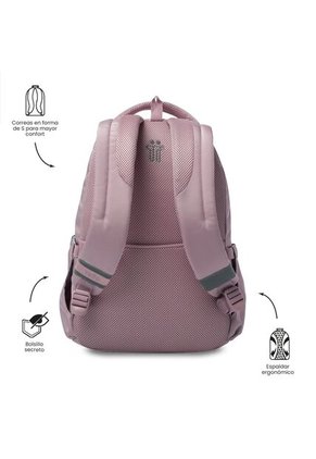 Morral Universitario Misisipi 2.0 Porta PC 14" Rosado Mujer
