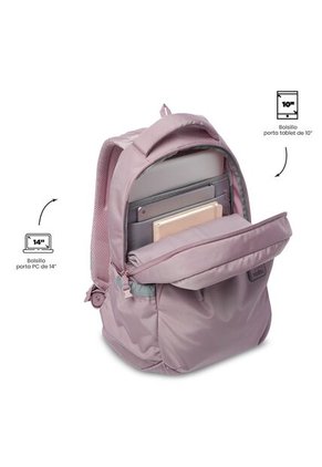 Morral Universitario Misisipi 2.0 Porta PC 14" Rosado Mujer