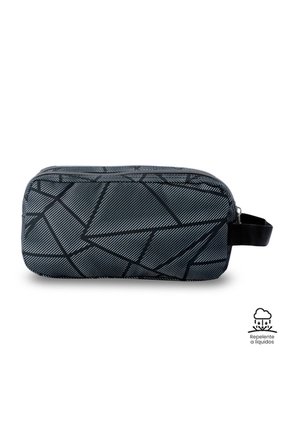 Cartuchera Multiuso Escuadra Grande Gris Hombre