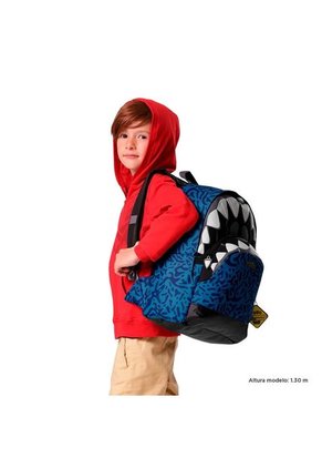 Morral Para Niño Sharky Grande Azul