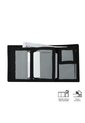 Billetera Contrast Chain Con RFID Blocker Negra de Totto
